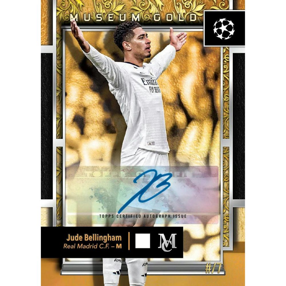 2024/25 Topps Museum Collection UEFA Club Competitions Soccer Hat Trick Box